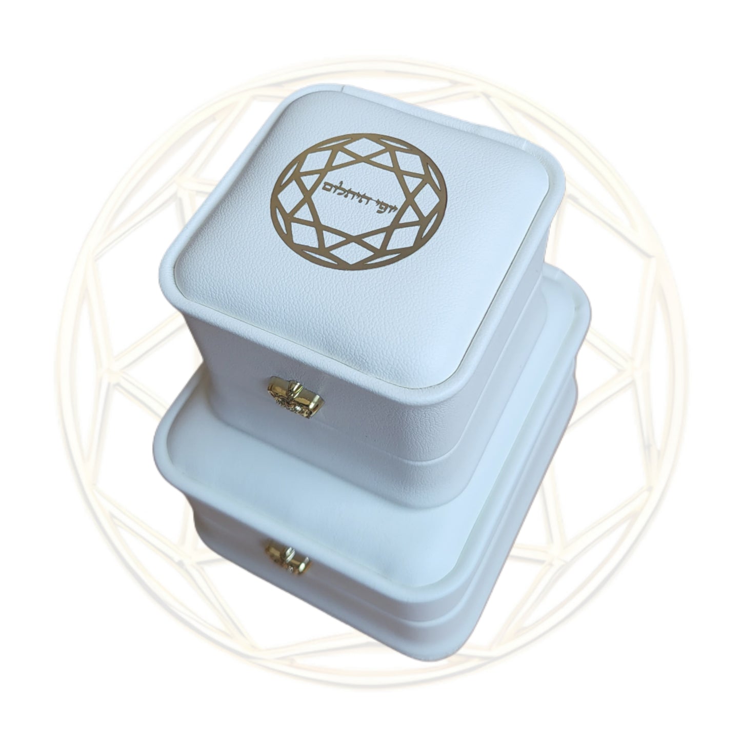 Kite Moissanite Earring With North Star Laser Engraved on the Moissanite 14K Gold