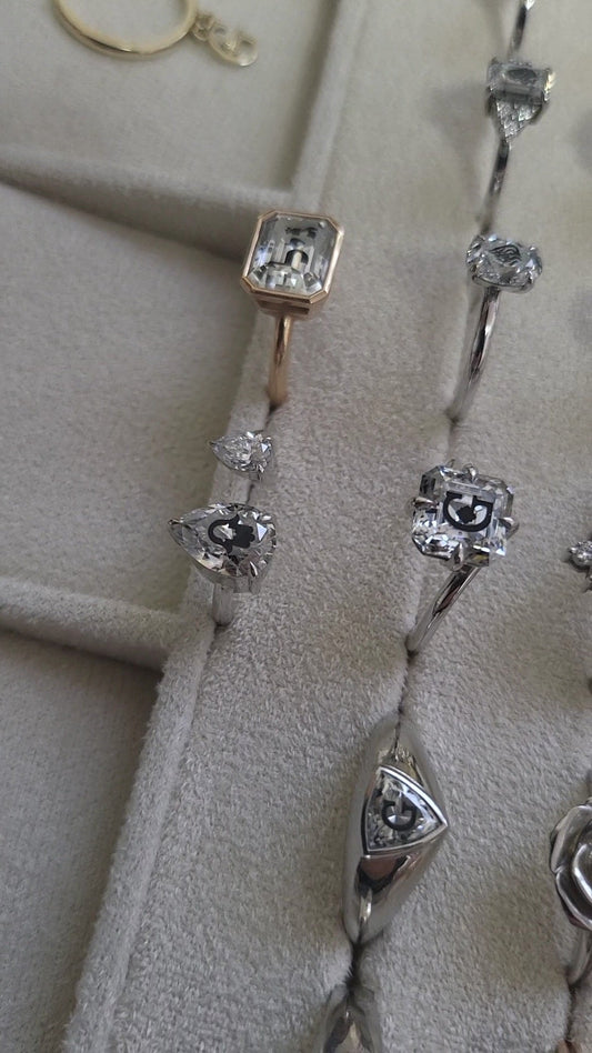 Laser Engrave on Lab Grown Diamond and Moissanite