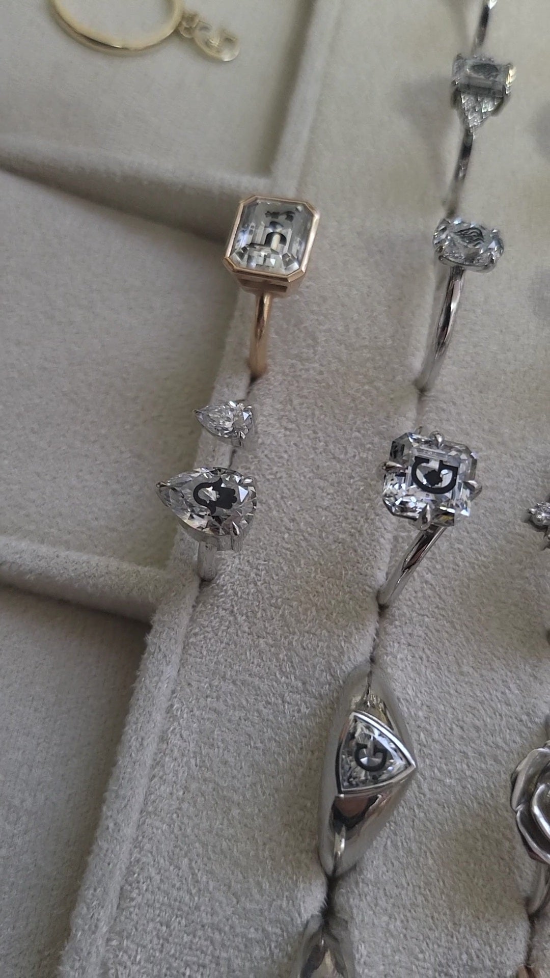 Laser Engrave on Lab Grown Diamond and Moissanite