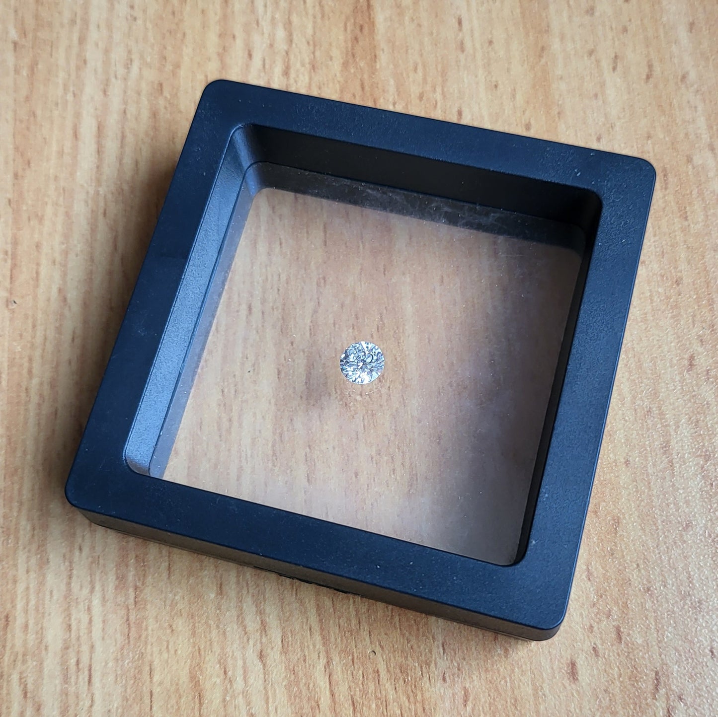 Laser Engrave On Center Lab Grown Diamond Round Love Engraved