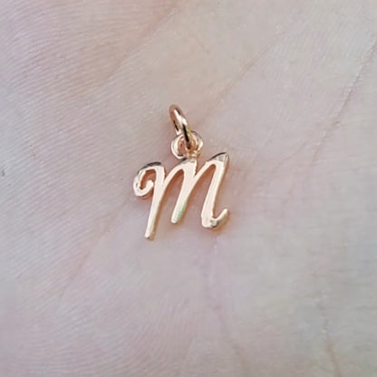 Letter Pendant Custom Design With Necklace 14K Yellow/White/Rose Gold