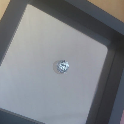 Laser Engrave On Moissanite Round Cut Chai Engraved