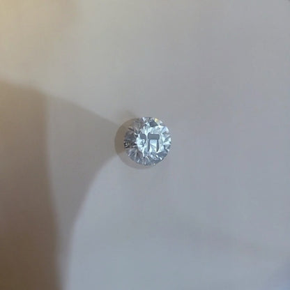 Laser Engrave On Moissanite Round Cut Chai Engraved