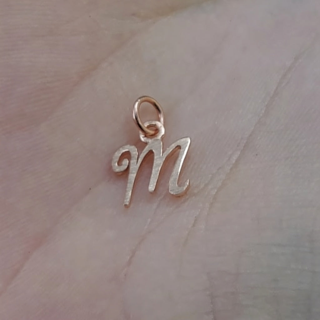 Letter Pendant Custom Design With Necklace 14K Yellow/White/Rose Gold