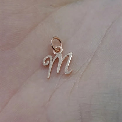 Letter Pendant Custom Design With Necklace 14K Yellow/White/Rose Gold