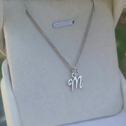 Letter Pendant Custom Design With Necklace 14K Yellow/White/Rose Gold