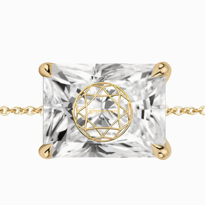 צמיד יהלום מעבדה רדיאן מרחף חריטה בעיצוב אישי - זהב 14 קראט צהוב/לבן/רוז גולד