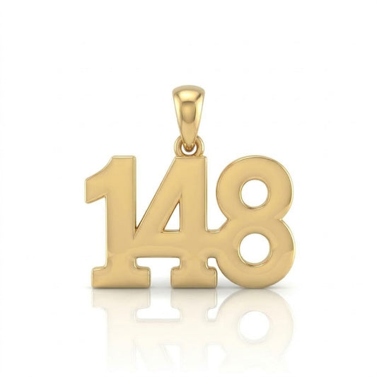 תליון מספר 148 רבי נחמן בעיצוב אישי זהב 14 קראט צהוב/לבן/רוז גולד