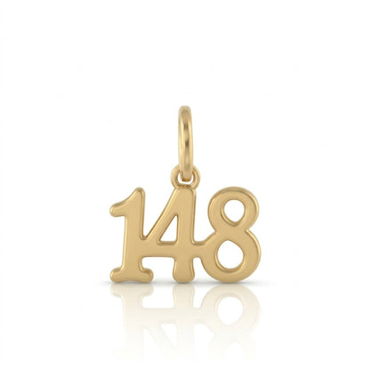 תליון מספר 148 רבי נחמן בעיצוב אישי זהב 14 קראט צהוב/לבן/רוז גולד