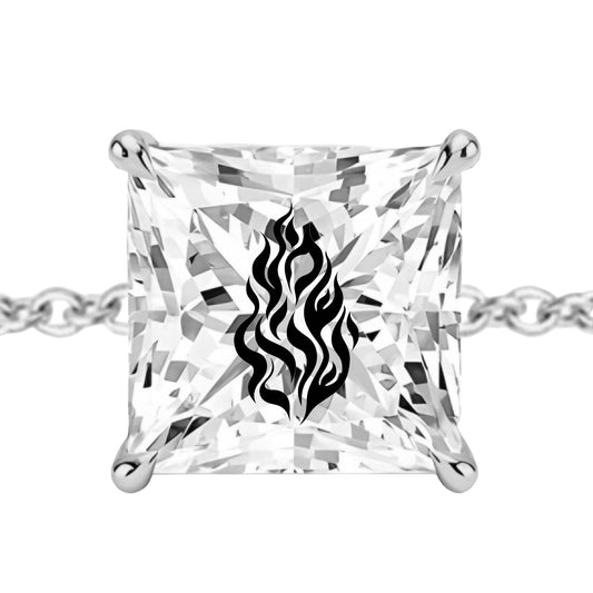 צמיד אבן מוסונייט פרינסס מרחפת חריטה שמע ישראל - כסף 925